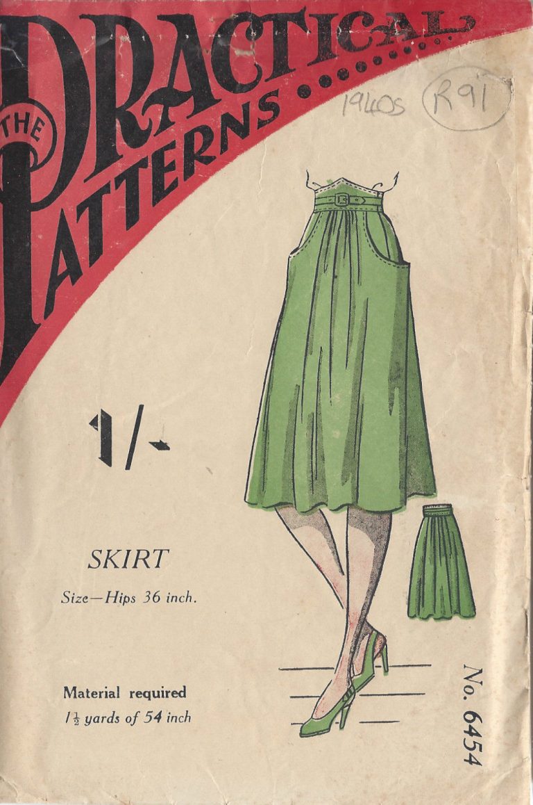 1940s WW2 Vintage Sewing Pattern W30 H40 WOMENS PANTS TROUSERS 1260