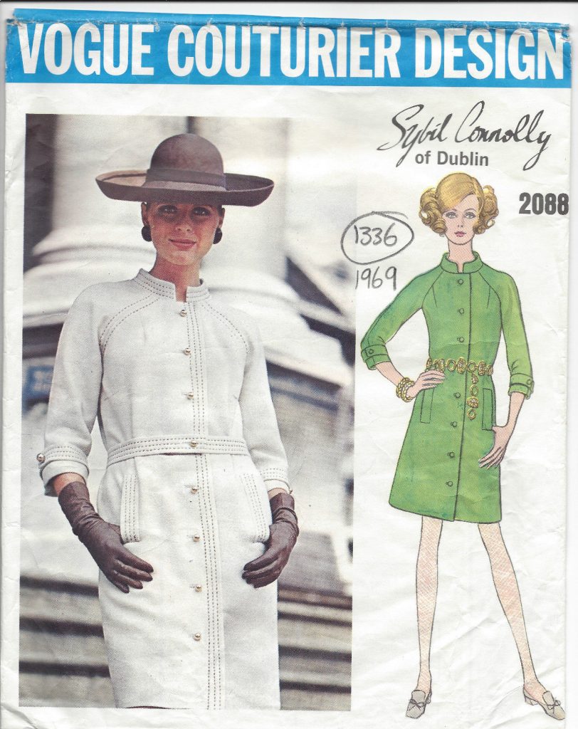 1961 Vintage VOGUE Sewing Pattern B38 DRESS CUMMERBUND APRON 1593