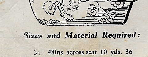 1942 Vintage Sewing Pattern SETTEE COVER ADJUSTABLE (R932) - Image 5
