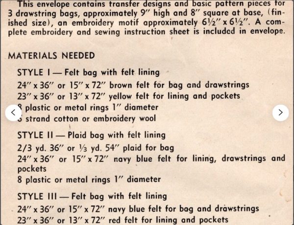 Screenshot 2021-11-14 at 15-16-10 1948 Vintage Sewing Pattern BAG EMBROIDERY TRANSFER R191 Etsy