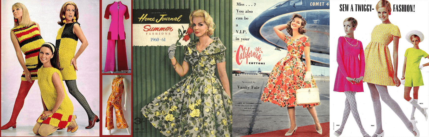 Fashion Trends from the 1960s, Today - The Vintage Pattern Shop
