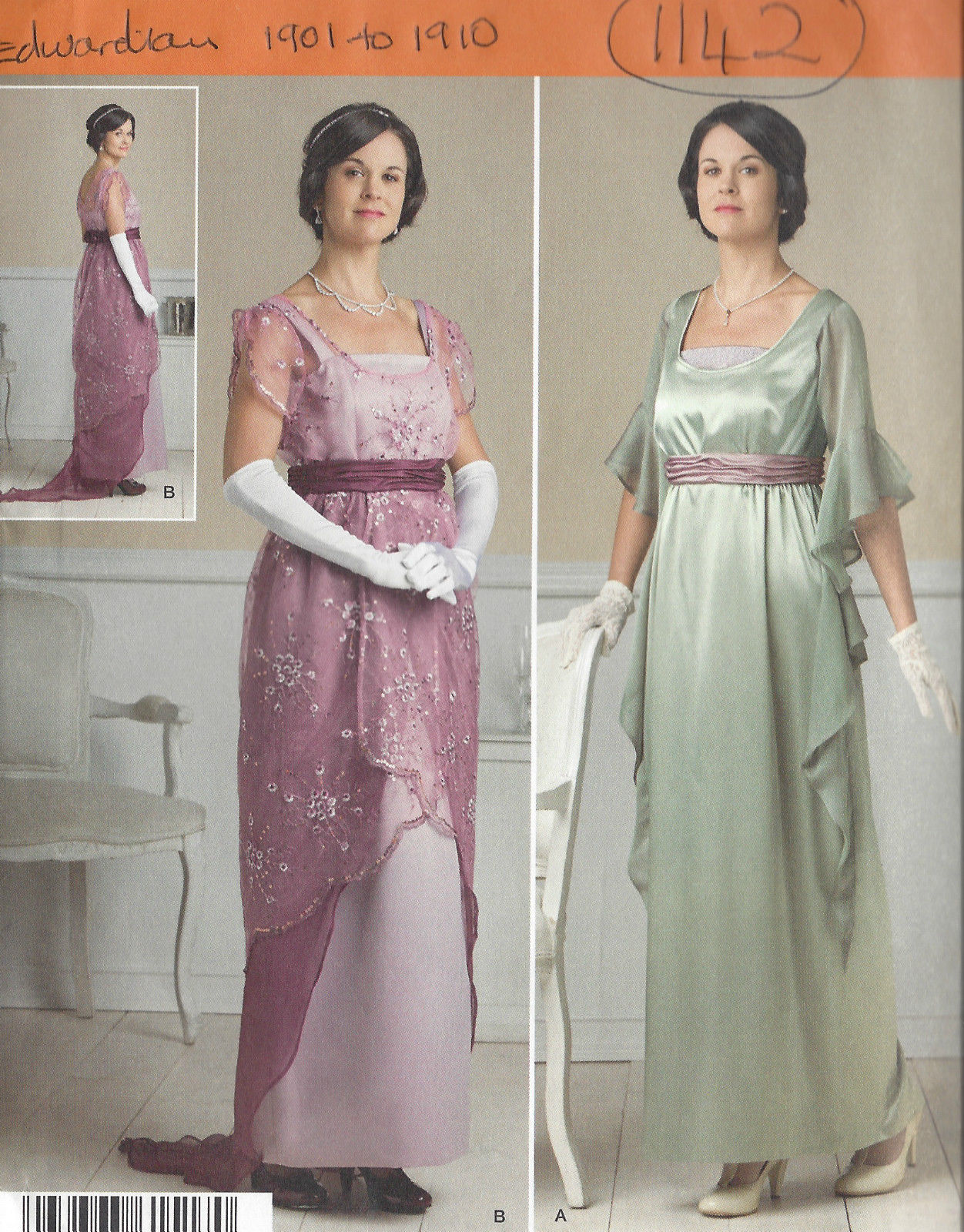RARE Pat 1909 ANTIQUE H & W EDWARDIAN ladies DRESS CORSET SIZE 24