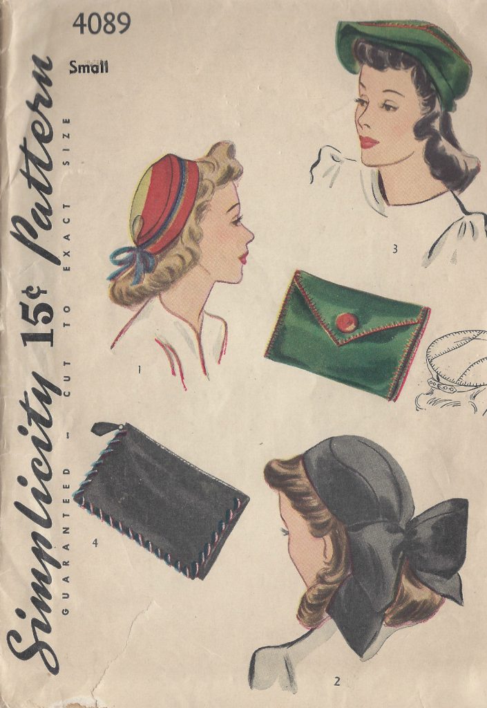 Simplicity Pattern 4089 1940s Vintage Sewing Pattern S21