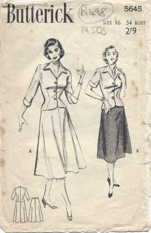 1950s Blouse Pattern available from The Vintage Pattern Shop