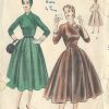 1960s Dress Pattern Vogue 5265 Classy One Piece Dress with