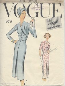 1957 Vintage VOGUE Sewing Pattern DRESS B40" (R531) - The Vintage ...