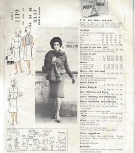 1960s Vintage VOGUE Sewing Pattern B34