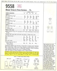 1968 Vintage Sewing Pattern B36in DRESS (R681) By McCall's 9558 - The ...