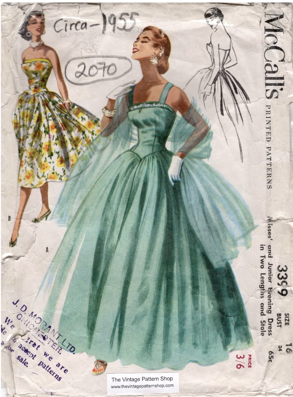 1953 Vintage VOGUE Sewing Pattern B30