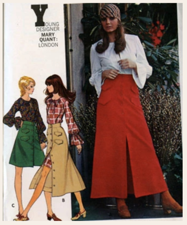 1970 Vintage Sewing Pattern B34” Dress Skirt Blouse (2418) Butterick 5895 By Mary Quant - Image 6