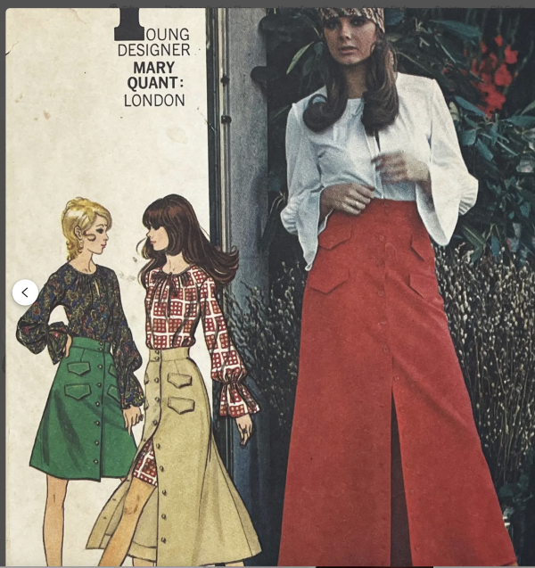 1970 Vintage Sewing Pattern B34” Dress Skirt Blouse (2418) Butterick 5895 By Mary Quant - Image 5