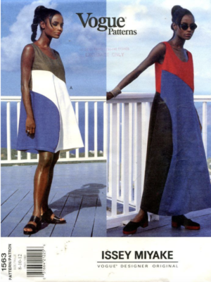 1995 Vintage VOGUE Sewing Pattern DRESS - Bust- (31 1/2” - 32 1/2” - 34") (2527) Issey Miyake Vogue 1563