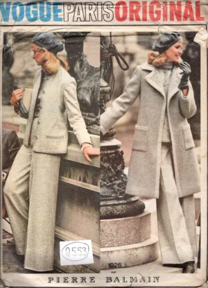 1974 Vintage VOGUE Sewing Pattern B36” Coat Jacket Pants skirt & Blouse (2553) PIERRE BALMAIN Vogue 1026