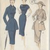 1950s-Vintage-Sewing-Pattern-B34-JACKET-DRESS-SCARF-R8-By-HANNAH-TROY-261902656960