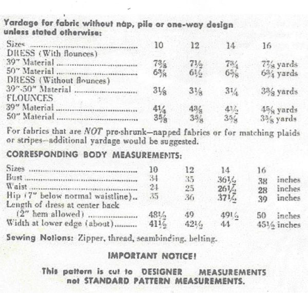 1950s-Vintage-Sewing-Pattern-B36-12-WIGGLE-DRESS-R756-By-Jo-Copeland-251182457920-2