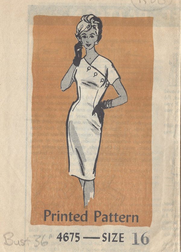 1950s-Vintage-Sewing-Pattern-DRESS-B36-R88-By-Anne-Adams-251144747740