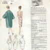 1950s-Vintage-VOGUE-Sewing-Pattern-COAT-DRESS-B32-R253R-Guy-Laroche-261303501770-2