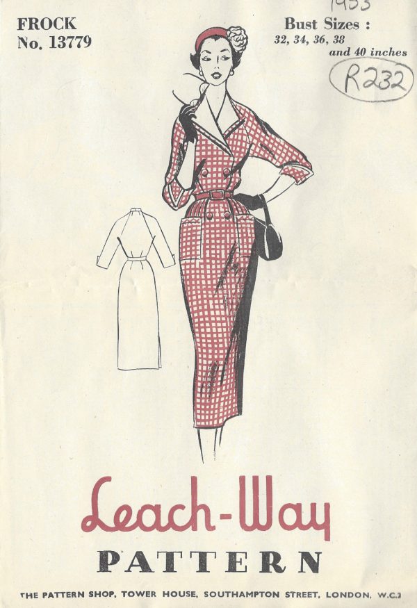 1953-Vintage-Sewing-Pattern-B34-DRESS-R232-251164522030