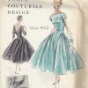 1955-Vintage-VOGUE-Sewing-Pattern-B30-ONE-PIECE-DRESS-SLIP-1768-252704168710