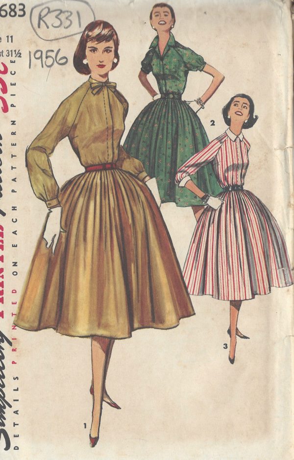 1956-Vintage-Sewing-Pattern-B31-12-DRESS-R331-251161099980