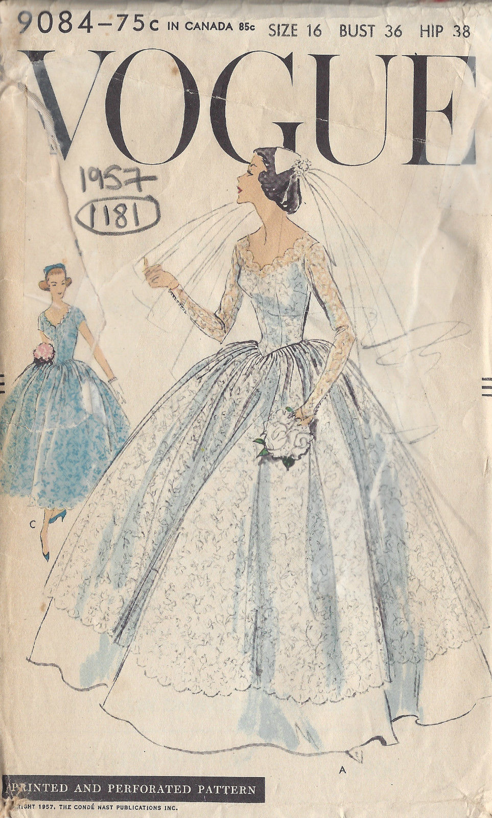 Amazon.com: Vogue Bridal Original Pattern V2803 - Misses' Dress (Size  6-8-10) : Arts, Crafts & Sewing