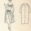 1958-Vintage-VOGUE-Sewing-Pattern-B32-DRESS-COAT-1752R-252701348730-3