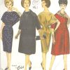 1961-Vintage-VOGUE-Sewing-Pattern-B32-DRESS-COAT-SCARF-1388-By-Gres-251819723130