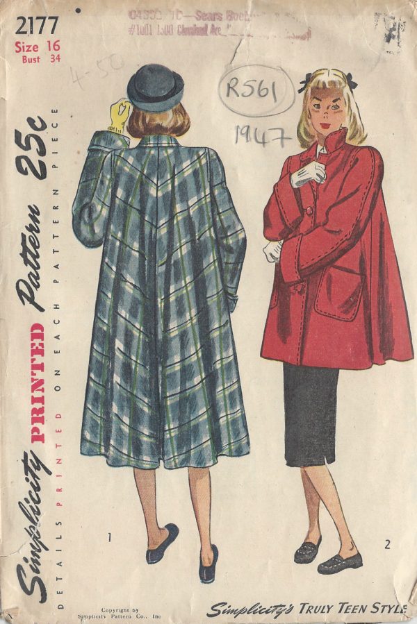 1940s-Vintage-Sewing-Pattern-COAT-B34-R561-251142409711
