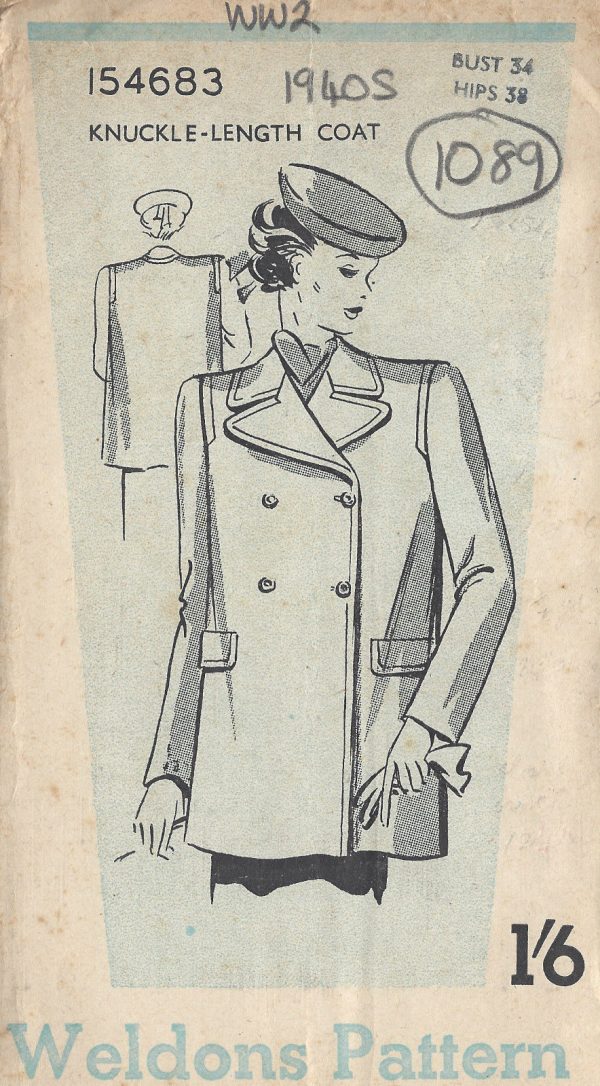 1940s-WW2-Vintage-Sewing-Pattern-B34-COAT-1089-251331337811