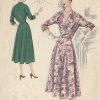 1950-VOGUE-Vintage-Sewing-Pattern-B34-DRESS-1309-251601918591
