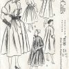 1950s-Vintage-Sewing-Pattern-COAT-DRESS-NEGLIGEE-B38-185-251146717661-4