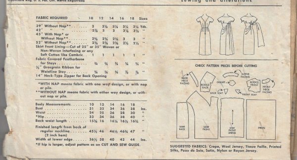 1956-Vintage-Sewing-Pattern-B34-DRESS-1765-262783287021-2