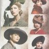 1930s-1940s-Vintage-Sewing-Pattern-HATS-ONE-SIZE-1098-261278073422