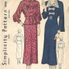 1930s-Vintage-Sewing-Pattern-B32-DRESS-1737-262576199592