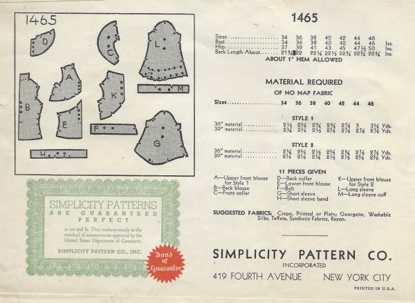 1930s-Vintage-Sewing-Pattern-B34-BLOUSE-1452-261954791532-2