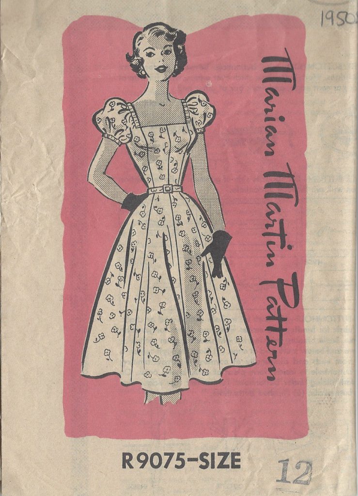 1950s Vintage Sewing Pattern B30" DRESS (R204) By 'Marian Martin' - The ...