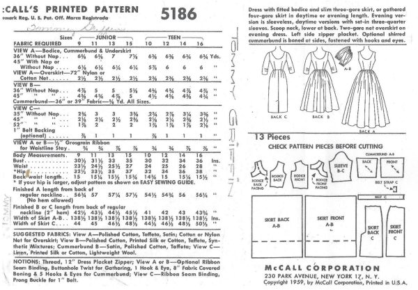 1959-Vintage-Sewing-Pattern-B30-DRESS-R360-251157948492-2