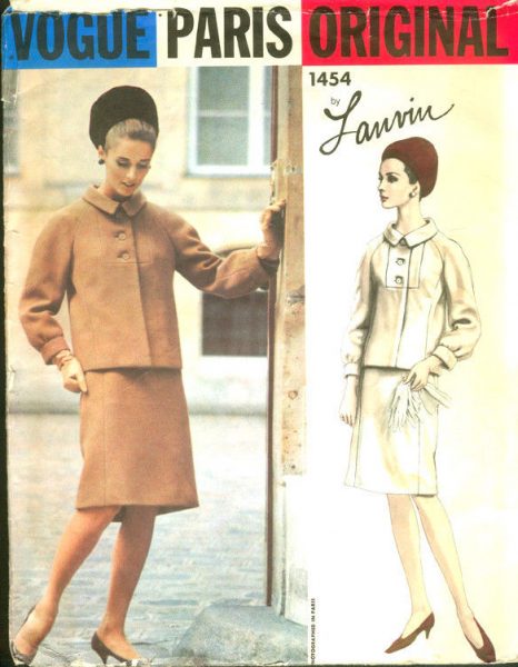 1960s-Vintage-VOGUE-Sewing-Pattern-B34-SUIT-JACKET-SKIRT-1629-By-LANVIN-252369778722