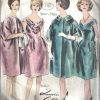 1961-Vintage-VOGUE-Sewing-Pattern-B38-DRESS-COAT-R1787R-JEANNE-LANVIN-252788055992-2
