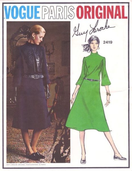 1970-Vintage-VOGUE-Sewing-Pattern-DRESS-JACKET-B36-1692-By-Guy-Laroche-252484216952