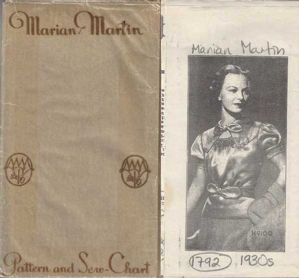 1930s-Vintage-Sewing-Pattern-B34-BLOUSE-1792-By-Marian-Martin-262893711463-2