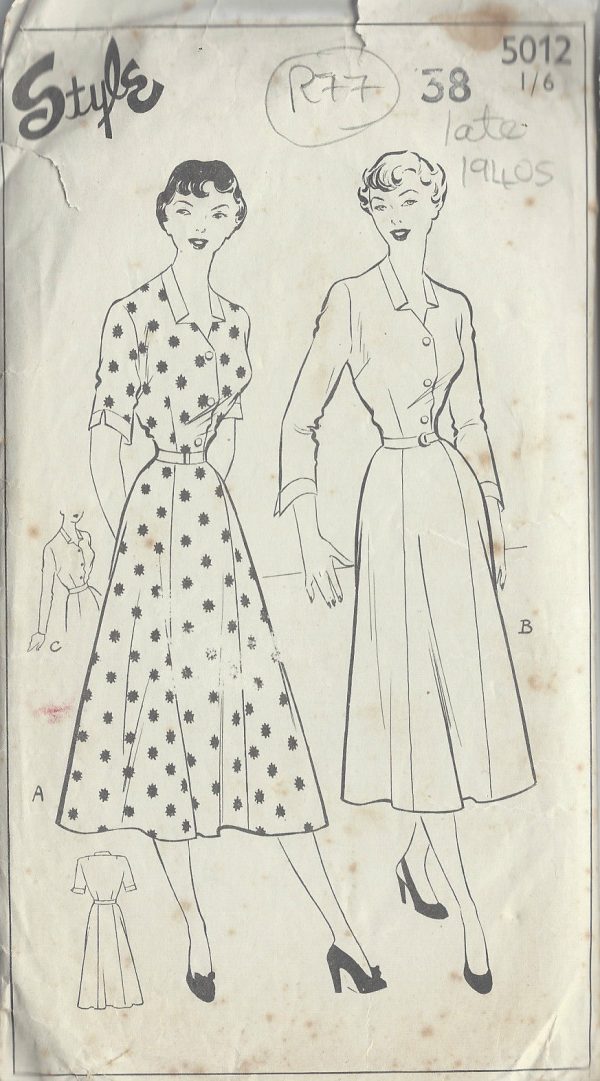 1940s-Vintage-Sewing-Pattern-B38-DRESS-R77-251173233433