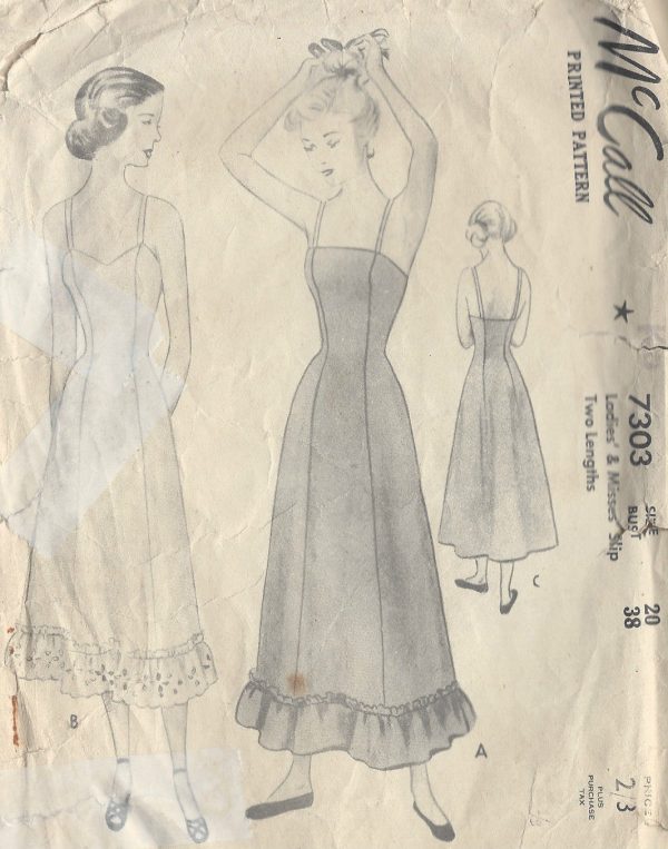 1948-Vintage-Sewing-Pattern-B38-SLIP-R831-261162385293