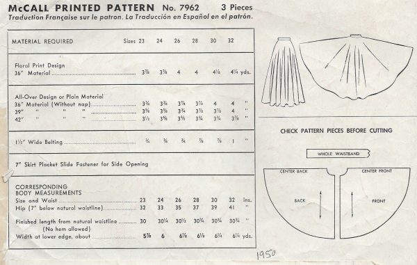 1950-Vintage-Sewing-Pattern-W28-SKIRT-1253-251536513743-2
