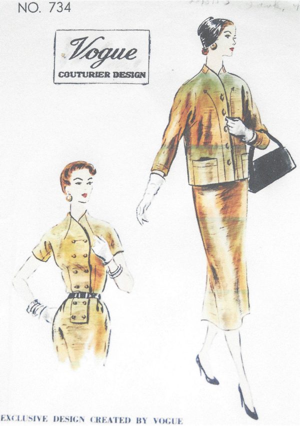 1953-Vintage-VOGUE-Sewing-Pattern-B34-DRESS-JACKET-1116-261302105673