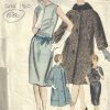 1960-Vintage-VOGUE-Sewing-Pattern-B34-DRESS-COAT-SCARF-1586-262328498913