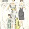 1960-Vintage-VOGUE-Sewing-Pattern-B36-DRESS-STOLE-SLIP-1578-262328480213