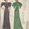 1936-Vintage-Sewing-Pattern-B34-DRESS-1541-262141160494