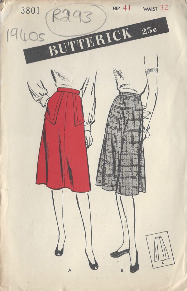1940s-Vintage-Sewing-Pattern-SKIRT-W32-R293-251143141444