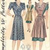 1940s-WW11-Vintage-Sewing-Pattern-B36-PINAFORE-DRESS-1740R-262576252794